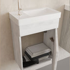  Mobile bagno con lavabo e specchiera Cubi&Co Pick - Rovere Bianco by CeramicStore | Lo specialista del tuo bagno