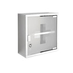 Armadietto farmacia Metaform Mayday acciaio inox e vetro