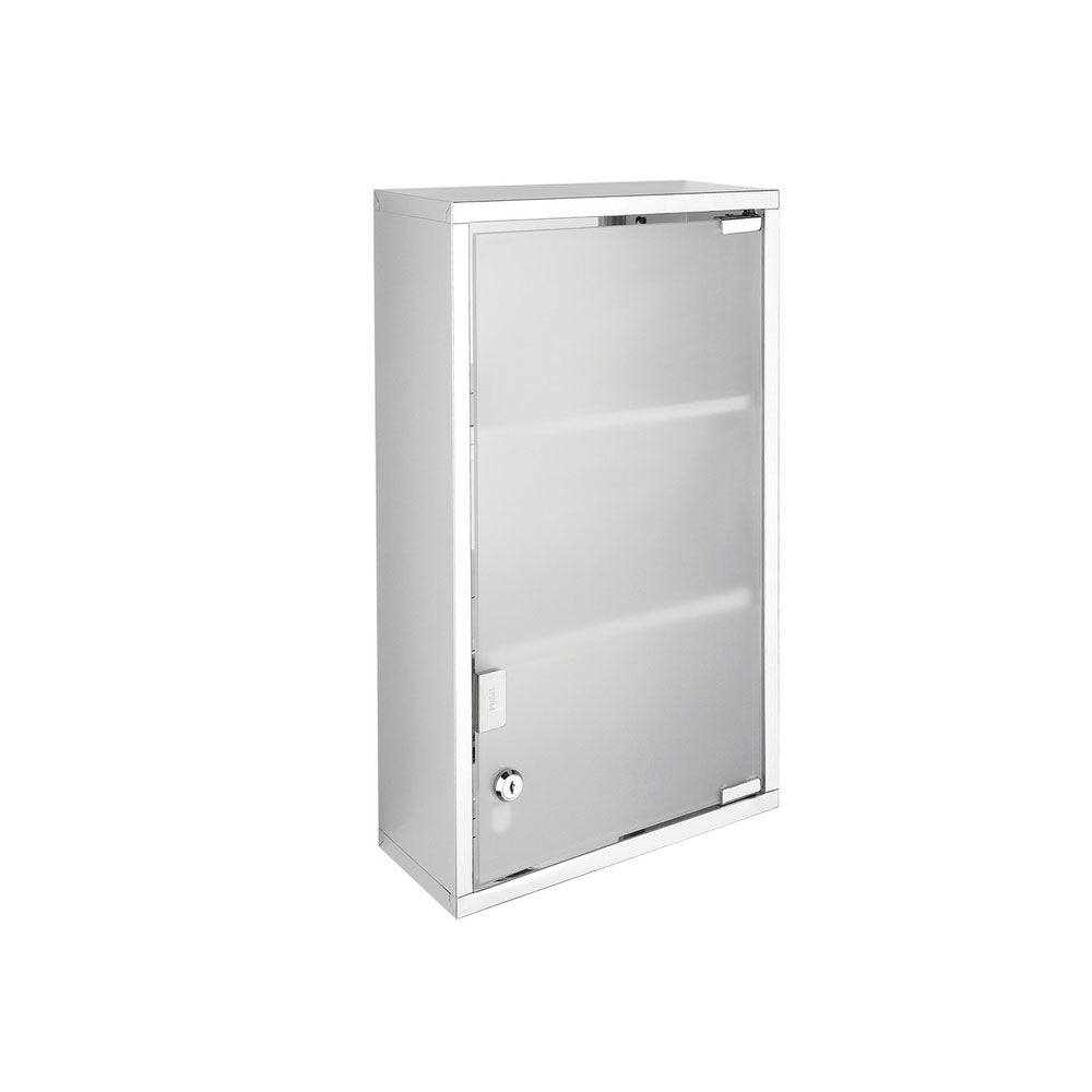 Armadietto farmacia Metaform Today acciaio inox e vetro temperato