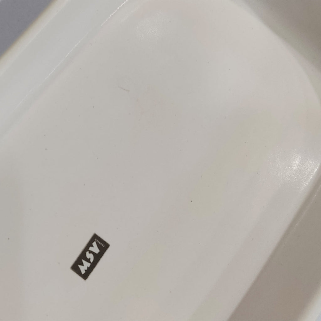  Vassoio in ceramica modello Maonie colore bianco - VERSIONE OUTLET by CeramicStore | Lo specialista del tuo bagno