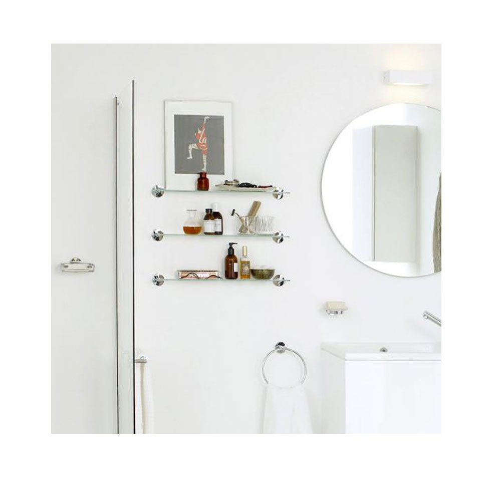  Mensola vetro da incollo della collezione 'Duo Round' by Cosmic - 60x10