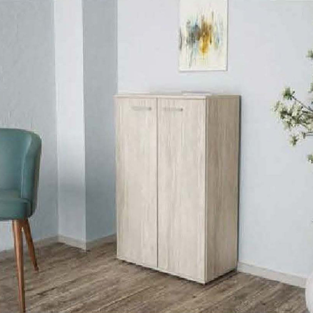 Mobile a 2 ante con pannello in truciolare melaminico - Bianco venato by CeramicStore | Lo specialista del tuo bagno