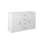 Mobile a 2 ante e 4 cassetti in legno laminato - Laccato Bianco by CeramicStore | Lo specialista del tuo bagno