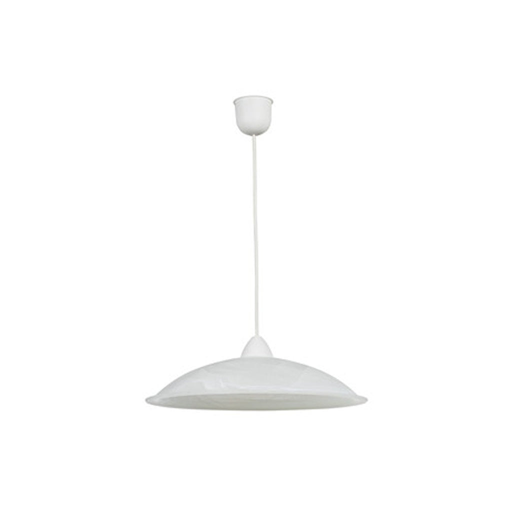 Lampada sospesa modello Duna 40 - Alabastro bianco/satinato esterno by CeramicStore | Lo specialista del tuo bagno