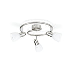 Lampada modello Burlap con 3 faretti in metallo e vetro - Cromato opaco by CeramicStore | Lo specialista del tuo bagno