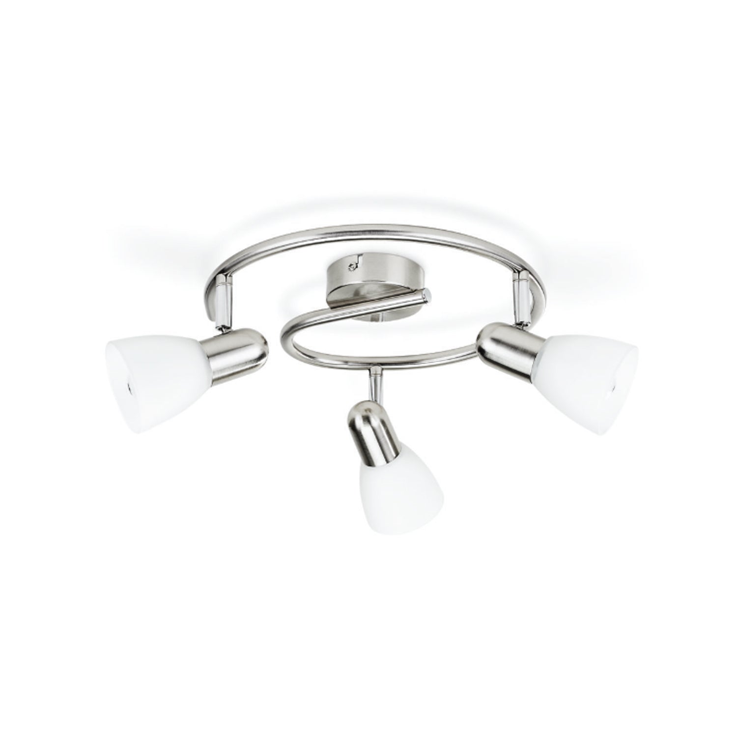 Lampada modello Burlap con 3 faretti in metallo e vetro - Cromato opaco by CeramicStore | Lo specialista del tuo bagno