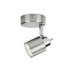 Lampada modello Meranti con 1 faretto - Cromato satinato by CeramicStore | Lo specialista del tuo bagno