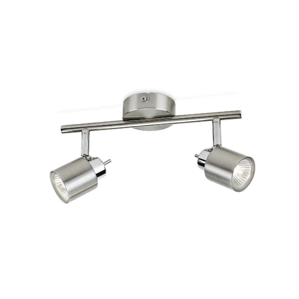 Lampada modello Meranti con 2 faretti - Cromato satinato by CeramicStore | Lo specialista del tuo bagno