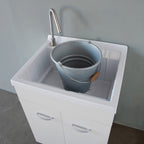 Lavatoio in nobilitato con vasca in ABS BathCore 60x50 cm - Bianco