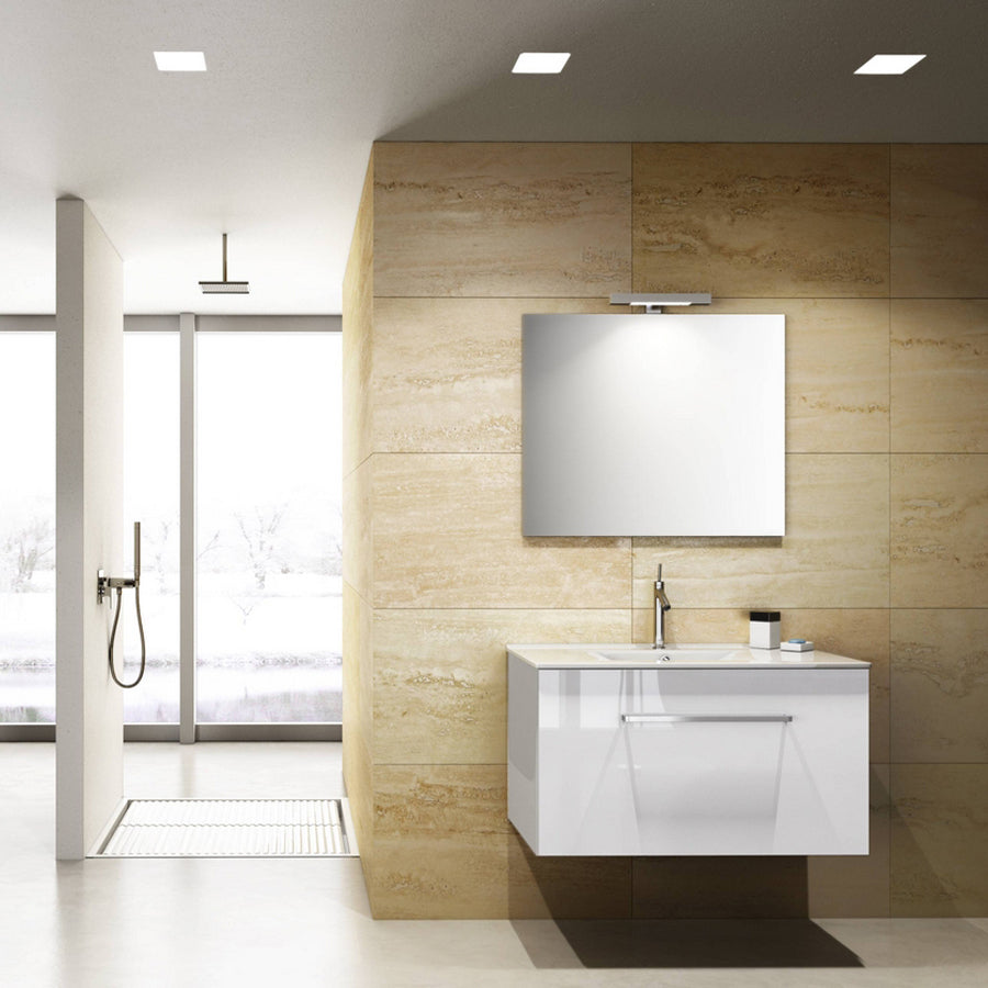 Mobile bagno sospeso modello Onik Bianco by CeramicStore | Lo specialista del tuo bagno