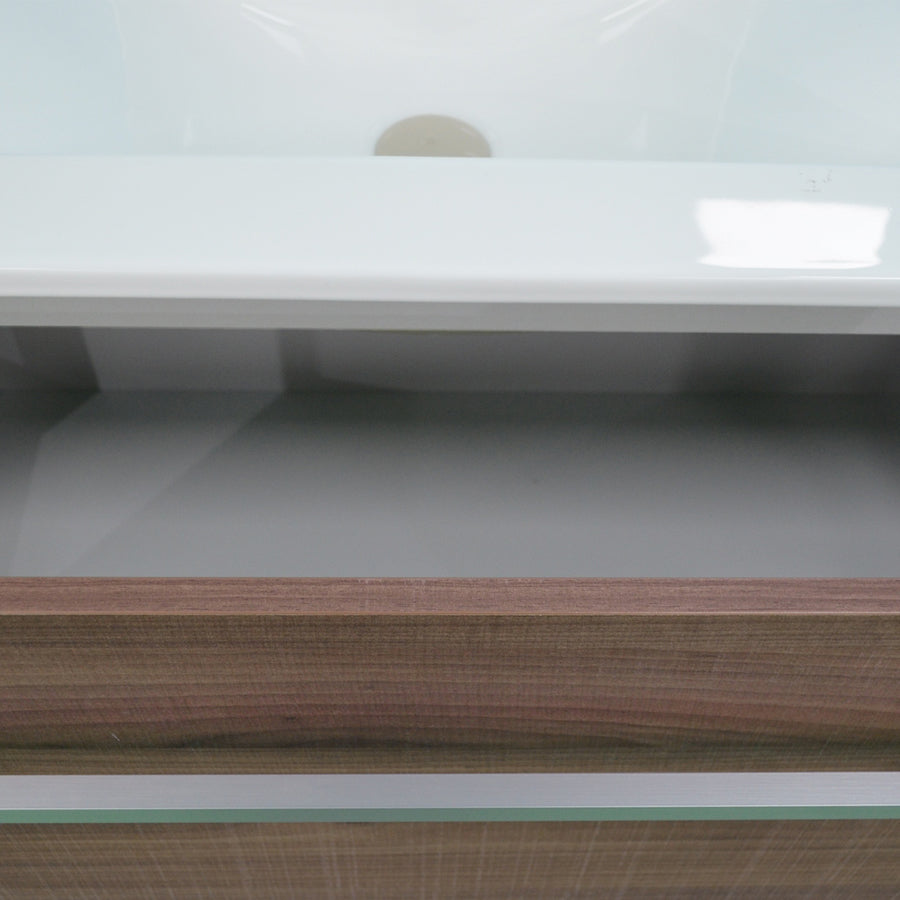  Mobile bagno sospeso modello Onik Noce Tranchà¨ by CeramicStore | Lo specialista del tuo bagno