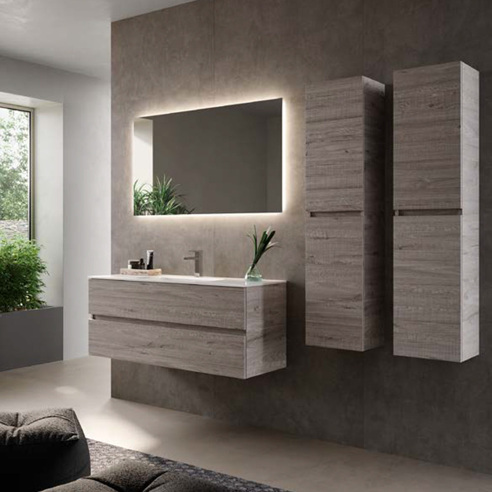  Colonna Bagno Sospesa cm 32x140 h modello 'Persona' colore Cenere by CeramicStore | Lo specialista del tuo bagno
