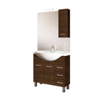  Lavabo e Specchiera finitura Olmo Caffà¨ by CeramicStore | Lo specialista del tuo bagno