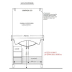  Mobile bagno modello Arianna con base 2 ante