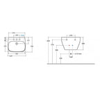  Lavabatoio sospeso Ceramica Globo modello Genesis 62x50 cm by CeramicStore | Lo specialista del tuo bagno