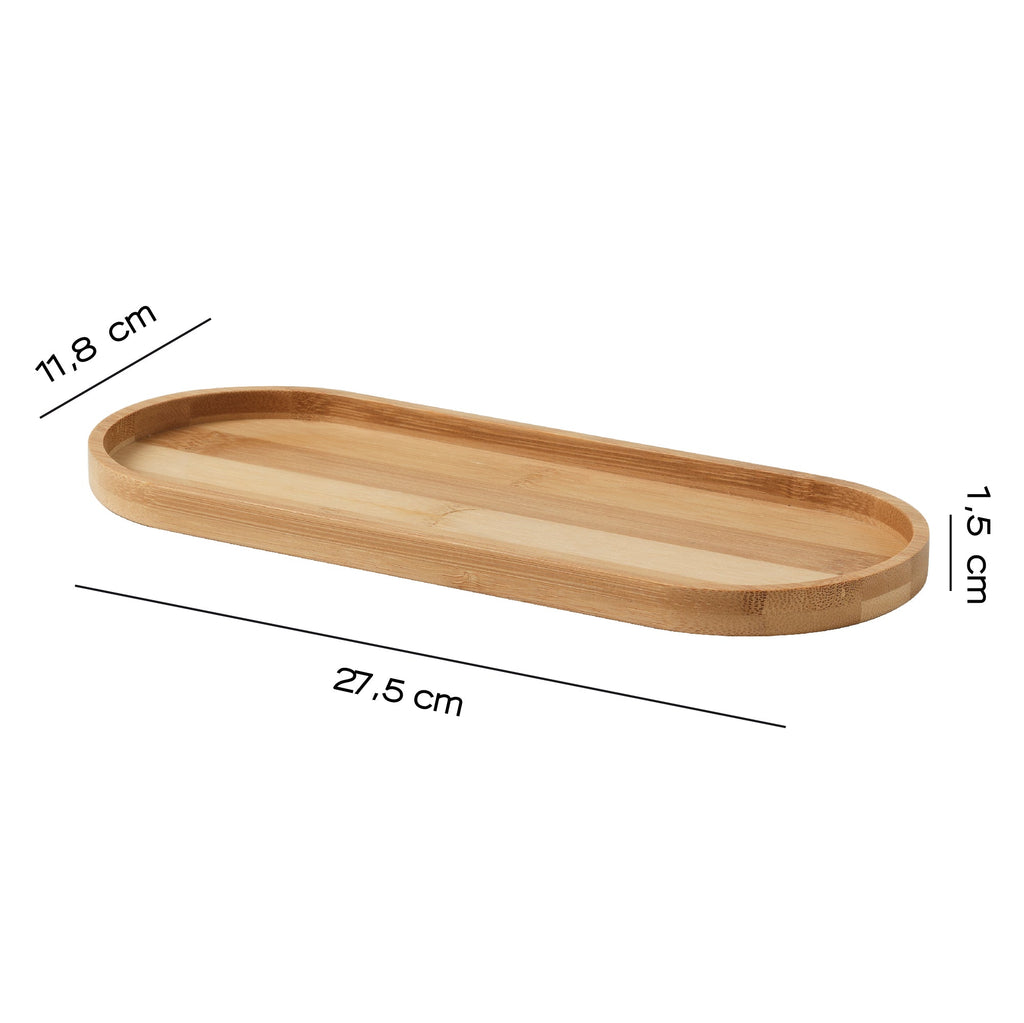  Vassoio portaoggetti da appoggio Gedy serie Thea - Naturale by CeramicStore | Lo specialista del tuo bagno