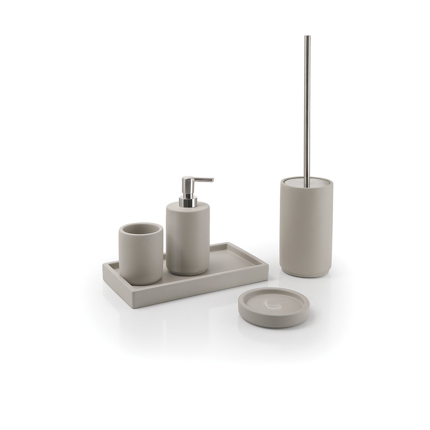  Vassoio portaoggetti in cemento Gedy serie Giunone - Grigio by CeramicStore | Lo specialista del tuo bagno