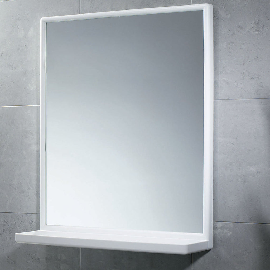 Specchio 45x60 con mensola di Gedy - Bianco by CeramicStore | Lo specialista del tuo bagno