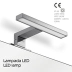  Lampada Led per specchio da 18 cm con attacco universale modello Madeira di Gedy - Cromato by CeramicStore | Lo specialista del tuo bagno