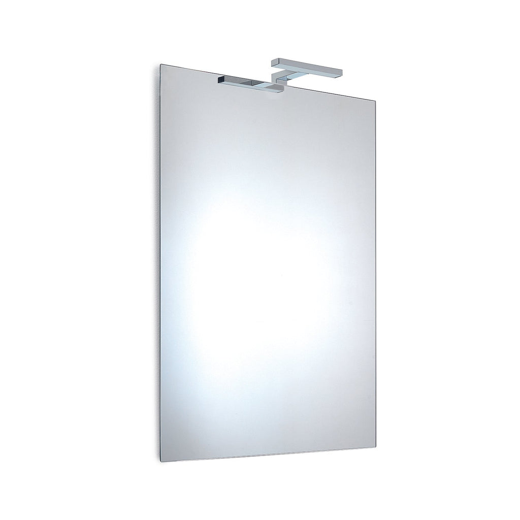 Specchio filo lucido 60x80 di Gedy modello William con lampada a Led inclusa by CeramicStore | Lo specialista del tuo bagno