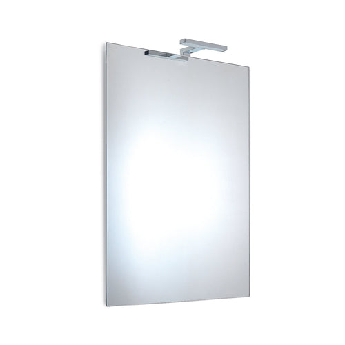 Specchio filo lucido 60x80 di Gedy modello William con lampada a Led inclusa by CeramicStore | Lo specialista del tuo bagno
