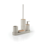  Vassoio Portaoggetti in cemento e bambà¹ Gedy serie Afrodite - Grigio by CeramicStore | Lo specialista del tuo bagno