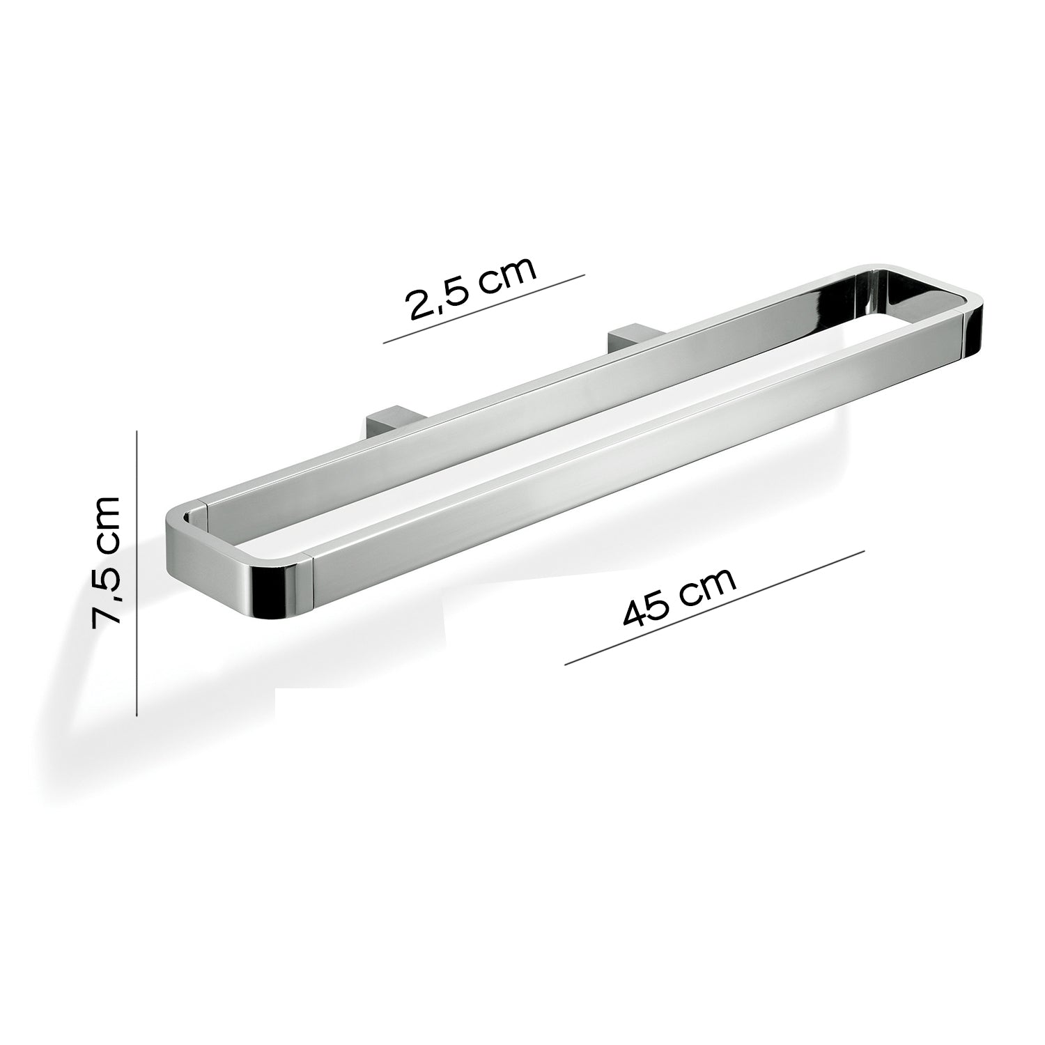  Portasalviette attrezzabile 5447 Gedy serie Lounge - Cromato