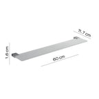  Mensola 60 cm in Acciaio Inox di Gedy serie Kansas - Cromato