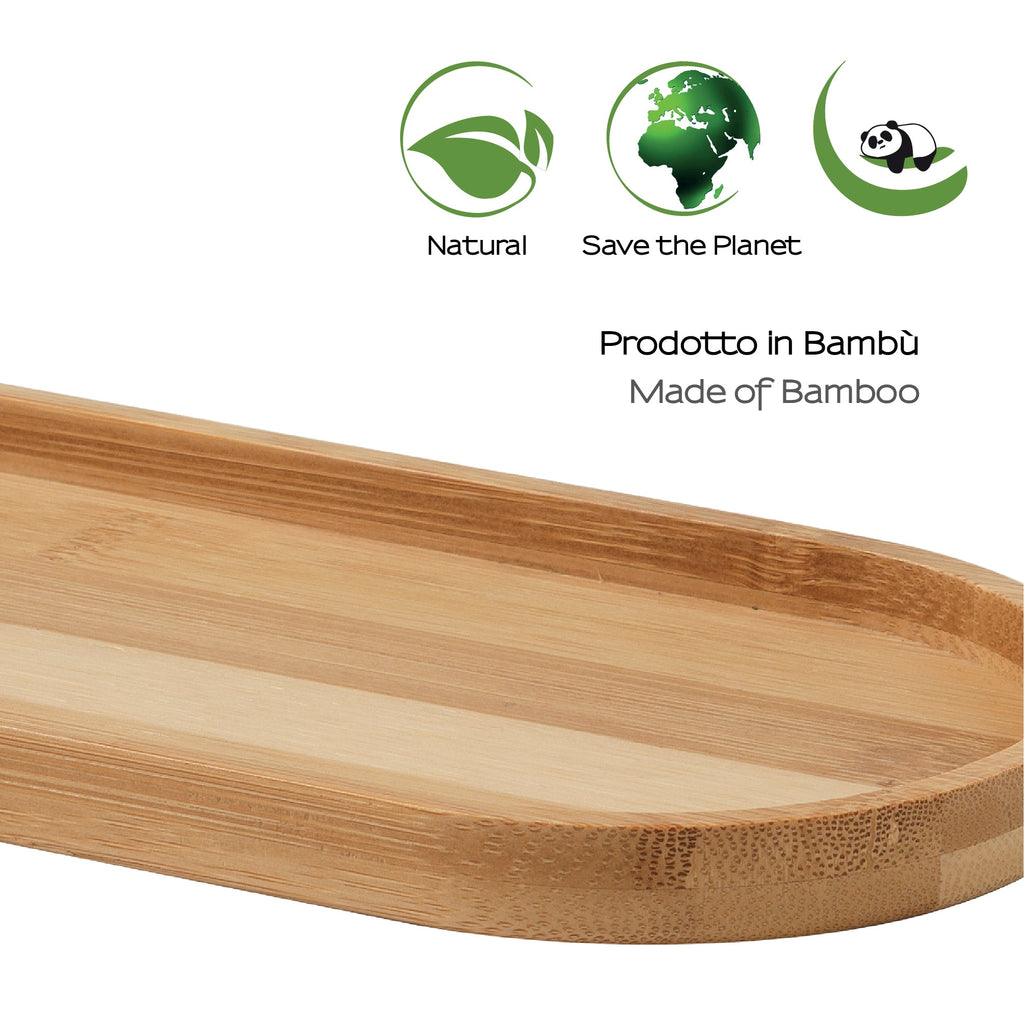  Vassoio portaoggetti da appoggio Gedy serie Thea - Naturale by CeramicStore | Lo specialista del tuo bagno