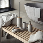  Vassoio Portaoggetti in cemento e bambà¹ Gedy serie Afrodite - Grigio by CeramicStore | Lo specialista del tuo bagno