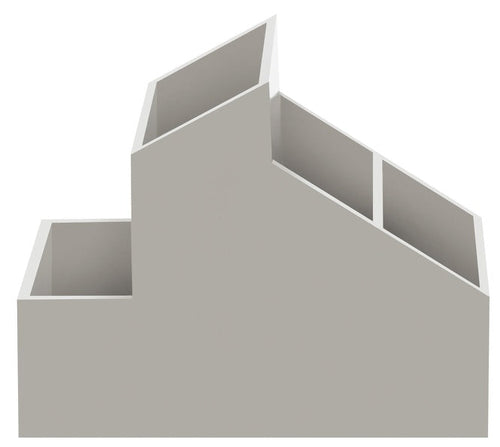 Contenitore 4 vani portaoggetti singoli abs modello Skyline di colore Tortora. by CeramicStore | Lo specialista del tuo bagno