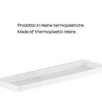  Mensola 45 cm a muro di Gedy serie 2900 - Bianco