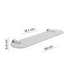  Mensola 55 cm a parete di Gedy serie Edera Plus - Cromato