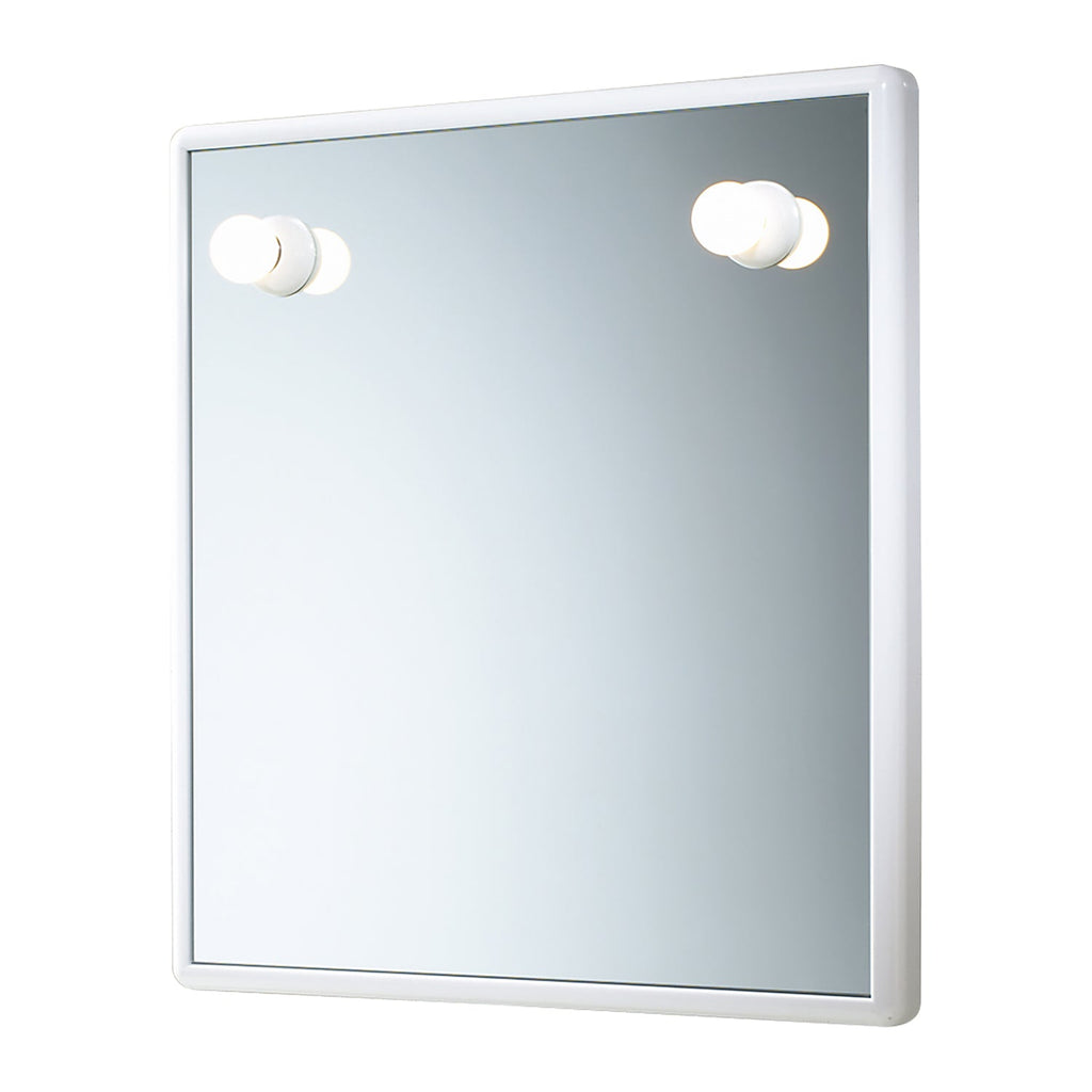 Specchio 55x60 cm con luci Gedy serie Junior - Bianco by CeramicStore | Lo specialista del tuo bagno