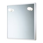 Specchio 55x60 cm con luci Gedy serie Junior - Bianco by CeramicStore | Lo specialista del tuo bagno