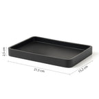  Vassoio portaoggetti in resina Gedy serie Brenda - Nero Matt by CeramicStore | Lo specialista del tuo bagno