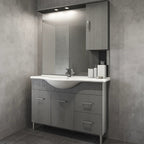 Mobile bagno a terra con due ante