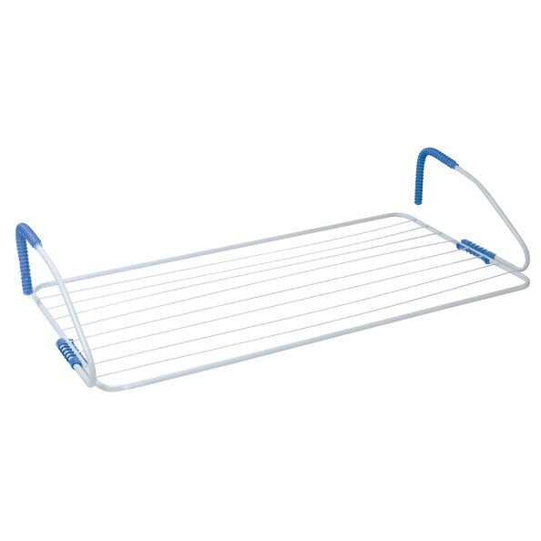 Stendino da balcone 10m regolabile in acciaio bianco/blu by CeramicStore | Lo specialista del tuo bagno