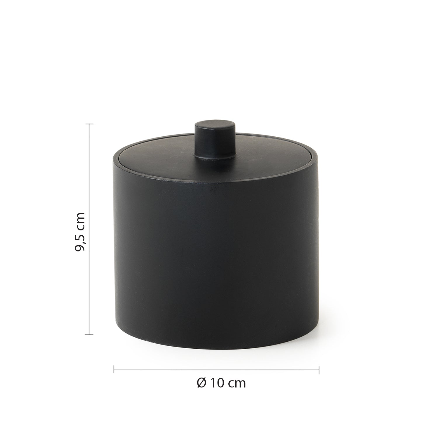  Contenitore in resina Gedy serie Brenda - Nero Matt by CeramicStore | Lo specialista del tuo bagno