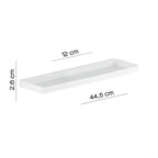  Mensola 45 cm a muro di Gedy serie 2900 - Bianco