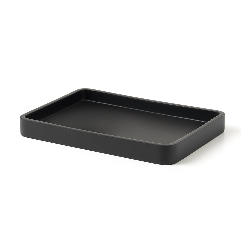 Vassoio portaoggetti in resina Gedy serie Brenda - Nero Matt by CeramicStore | Lo specialista del tuo bagno