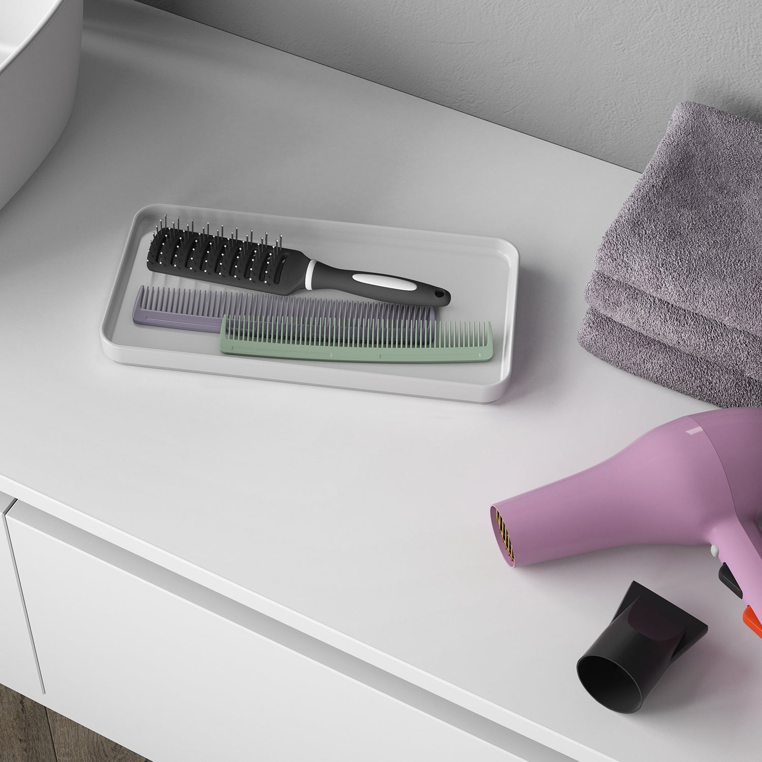  Vassoio portaoggetti da appoggio Gedy serie Seventy - Bianco by CeramicStore | Lo specialista del tuo bagno