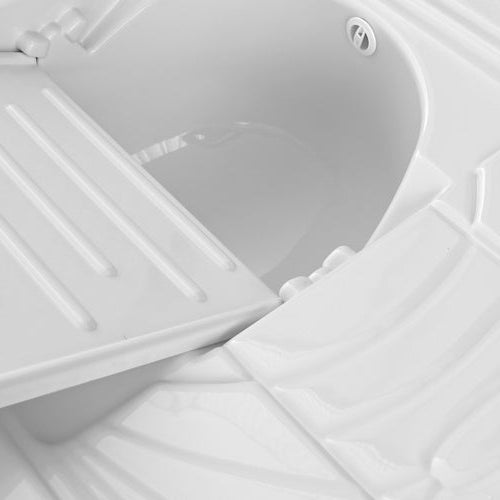 Mobile lavatoio con coprilavatrice BathCore 108x60 H.90 in resina adatto all'esterno - Versione con lavatoio a Sinistra