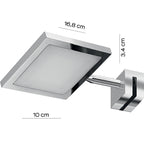  Lampada a Led con attacco universale a pinza modello Ibiza di Gedy - Cromato by CeramicStore | Lo specialista del tuo bagno